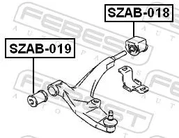 FEBEST FEBEST (SZAB-018) Mounting, control/trailing arm 
