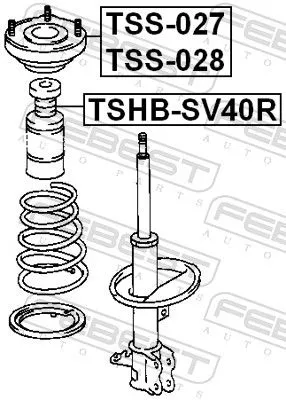 FEBEST FEBEST TSHB-SV40R Protective Cap/Bellow, shock absorber 