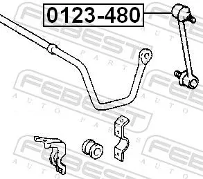 FEBEST FEBEST 0123-480 FEBEST 0123-480 Antiroll Bar Stabiliser Drop Link 