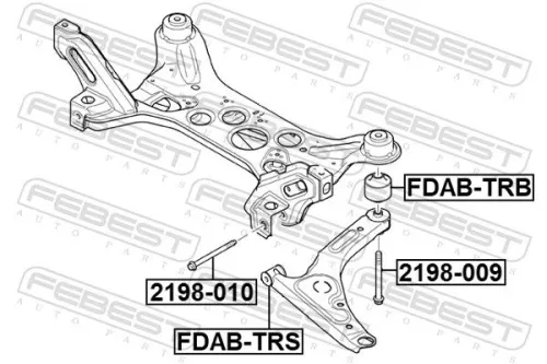FEBEST FEBEST (FDAB-TRS) Mounting, control/trailing arm 