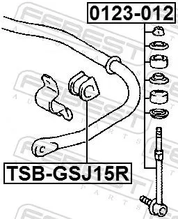 FEBEST FEBEST 0123-012 FEBEST 0123-012 Antiroll Bar Stabiliser Drop Link 