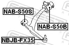 FEBEST FEBEST (NBJB-FX35) Repair kit, supporting/ball joint 