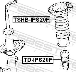 FEBEST FEBEST TSHB-IPS20F Protective Cap/Bellow, shock absorber 