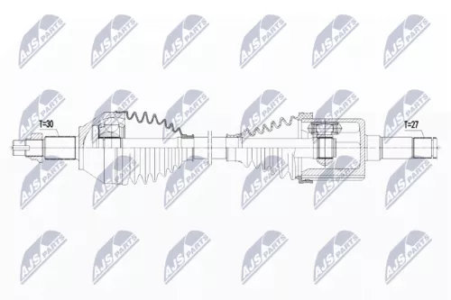 NTY NTY NPW-AR-008 NTY NPW-AR-008 Drive Shaft 