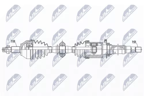 NTY NTY NPW-AR-014 NTY NPW-AR-014 Drive Shaft 