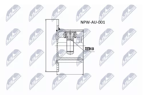 Front Front Left Front Right Inner NTY Cv Joint & Boot Kit