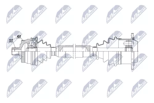 NTY NTY NPW-AU-059 NTY NPW-AU-059 Drive Shaft 