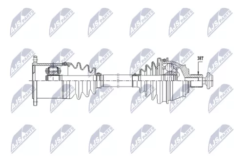 NTY NPW-AU-071 Drive Shaft