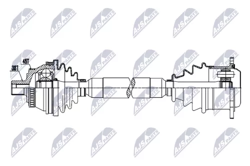 NTY NTY NPW-AU-093 NTY NPW-AU-093 Drive Shaft 