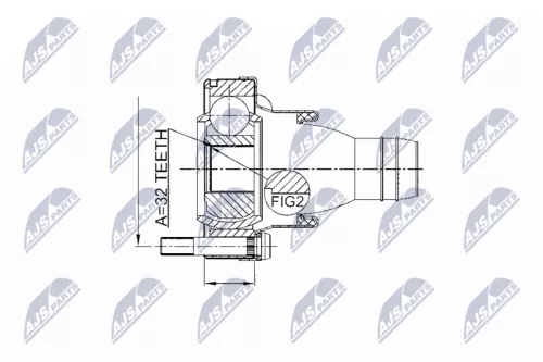 NTY NTY NPW-BM-002 Joint, propshaft 
