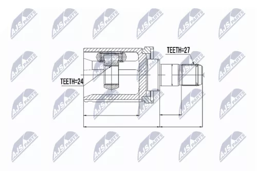 Front Left NTY Cv Joint & Boot Kit
