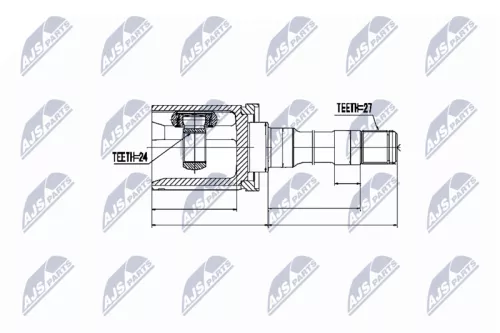 Front Right NTY Cv Joint & Boot Kit