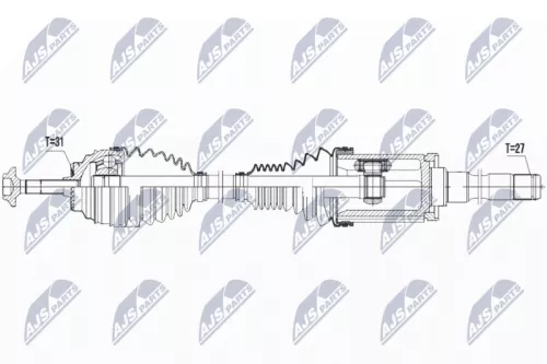 Front Right Front NTY Drive Shaft