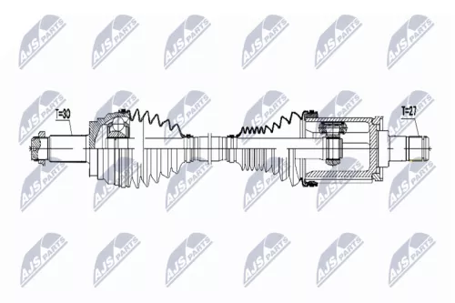 NTY NTY NPW-BM-039 NTY NPW-BM-039 Drive Shaft 
