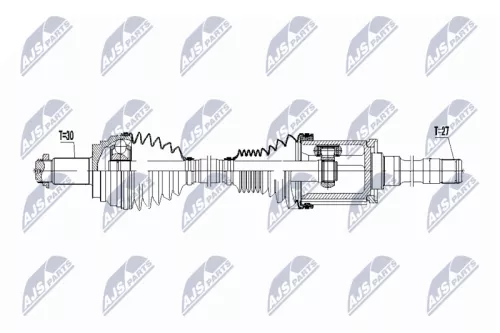 NTY NTY NPW-BM-040 NTY NPW-BM-040 Drive Shaft 