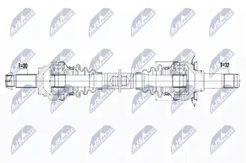 NTY NTY NPW-BM-042 NTY NPW-BM-042 Drive Shaft 