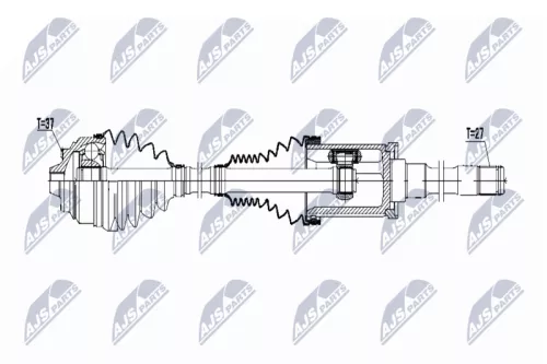 NTY NTY NPW-BM-046 NTY NPW-BM-046 Drive Shaft 