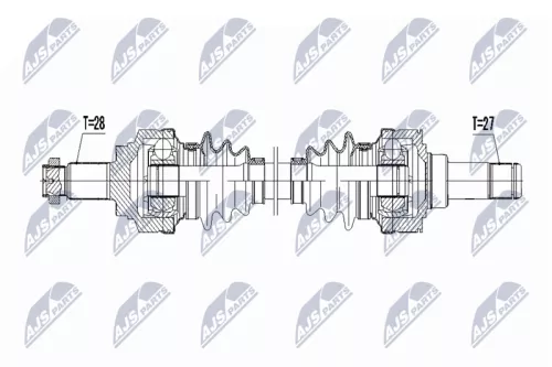 NTY NTY NPW-BM-047 NTY NPW-BM-047 Drive Shaft 