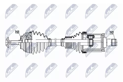 Front Left Front NTY Drive Shaft