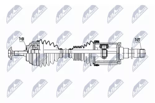 Front Right NTY Drive Shaft