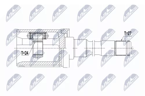 Front Right NTY Cv Joint & Boot Kit