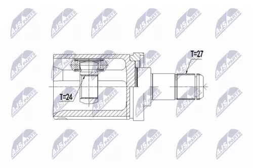 Front Left NTY Cv Joint & Boot Kit