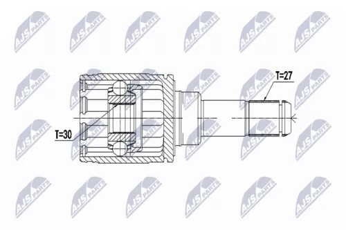 Rear Rear Left Rear Right inner NTY Cv Joint & Boot Kit