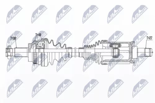 Front Left NTY Drive Shaft