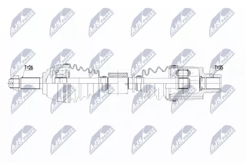 NTY NPW-BM-123 Drive Shaft