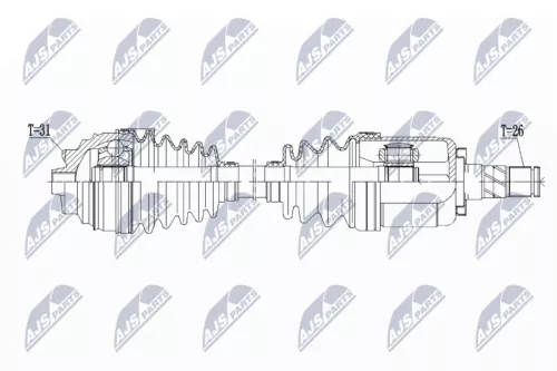 NTY NPW-BM-133 Drive Shaft
