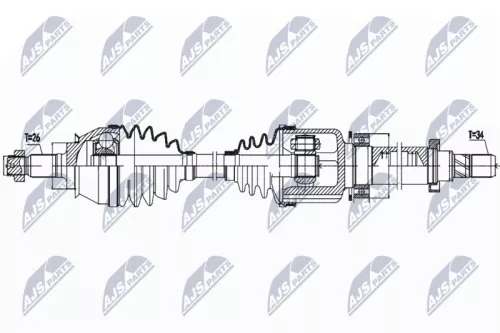 NTY NPW-BM-158 Drive Shaft