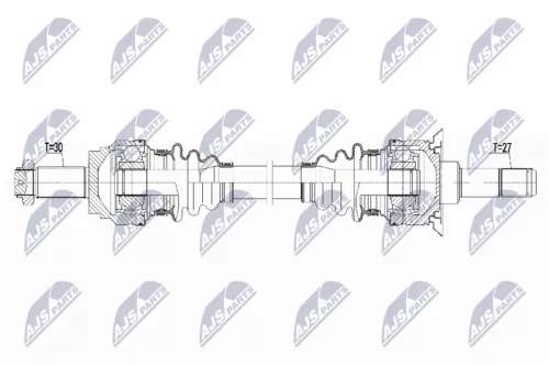 NTY NTY NPW-BM-160 NTY NPW-BM-160 Drive Shaft 