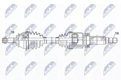 NTY NTY NPW-BM-173 NTY NPW-BM-173 Drive Shaft 