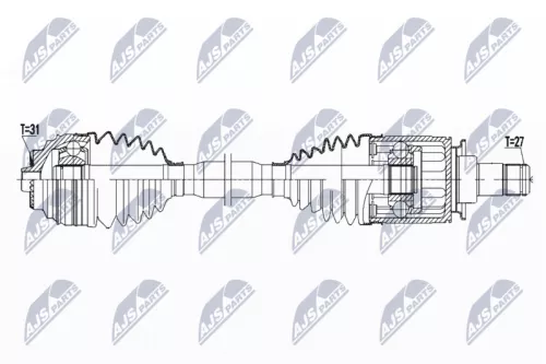 NTY NPW-BM-181 Drive Shaft