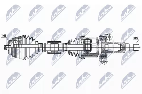 NTY NTY NPW-BM-188 NTY NPW-BM-188 Drive Shaft 