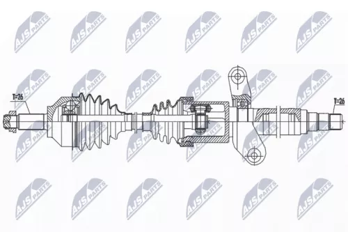 Front Right NTY Drive Shaft