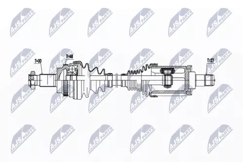 Front Left NTY Drive Shaft