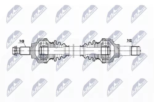 NTY NTY NPW-BM-195 NTY NPW-BM-195 Drive Shaft 