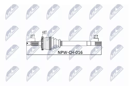 NTY NTY NPW-CH-016 NTY NPW-CH-016 Drive Shaft 