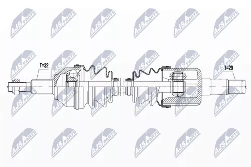 NTY NPW-CH-034 Drive Shaft