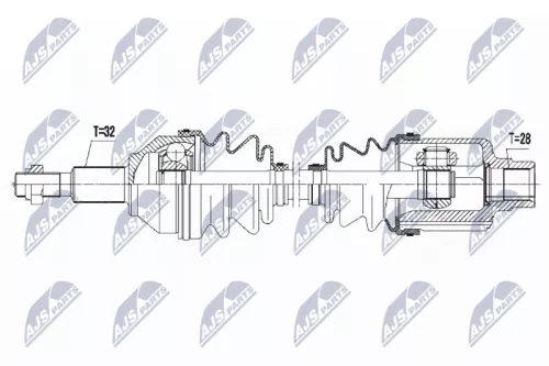 NTY NPW-CH-036 Drive Shaft