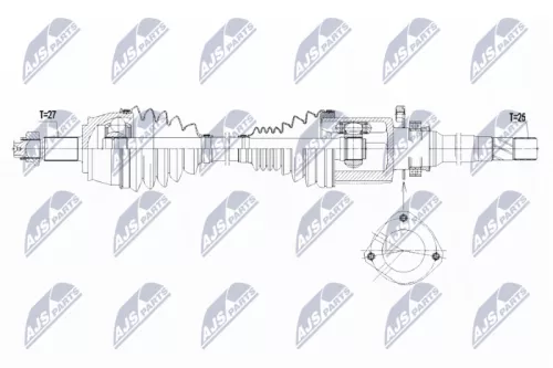 NTY NTY NPW-CH-040 NTY NPW-CH-040 Drive Shaft 