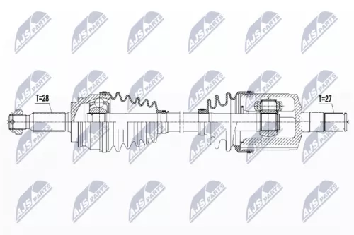 NTY NPW-CH-052 Drive Shaft
