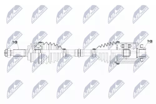 NTY NTY NPW-CH-056 NTY NPW-CH-056 Drive Shaft 