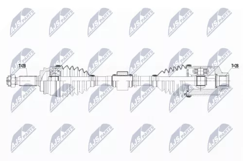 NTY NPW-CH-058 Drive Shaft