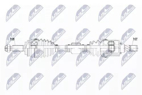 NTY NTY NPW-CH-062 NTY NPW-CH-062 Drive Shaft 