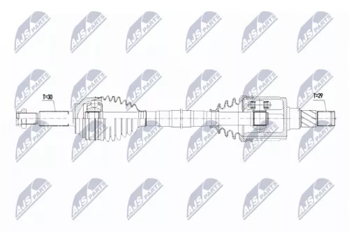 NTY NTY NPW-CH-078 NTY NPW-CH-078 Drive Shaft 