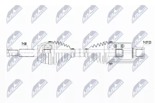 NTY NTY NPW-CH-082 NTY NPW-CH-082 Drive Shaft 