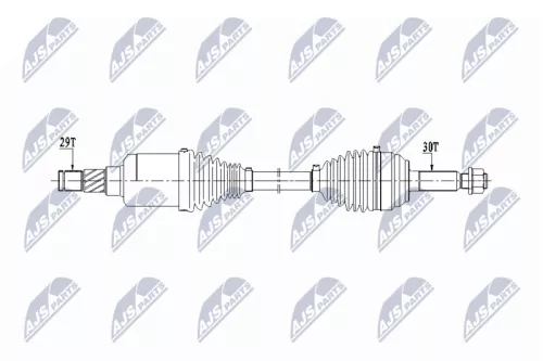 NTY NPW-CH-118 Drive Shaft