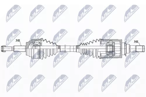 NTY NPW-CH-128 Drive Shaft